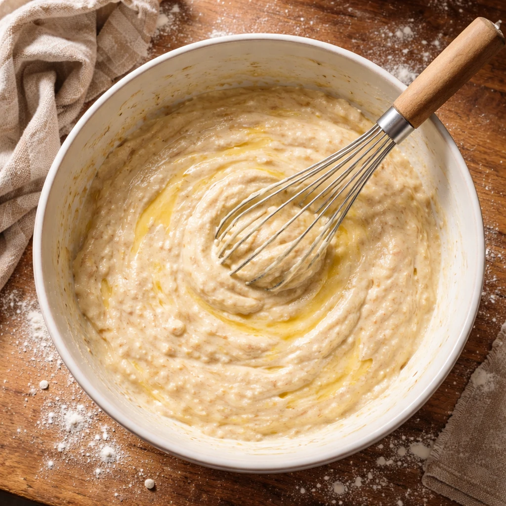 blueberry buttermilk pancake casserole baked breakfast dish with fresh blueberries and golden pancakes in a casserole dish
