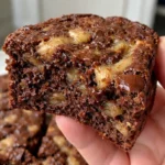 banana bread brownies dessert with chocolate and banana flavors homemade baked goods