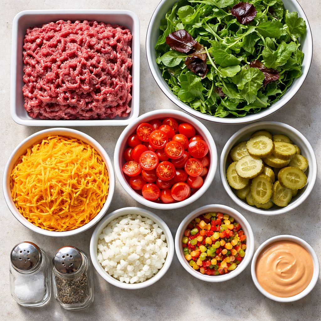 burger bowls low carb burger alternative with fresh toppings in a bowl