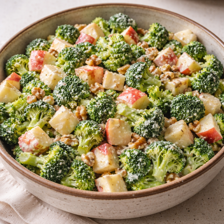 apple broccoli salad fresh healthy crunchy homemade recipe