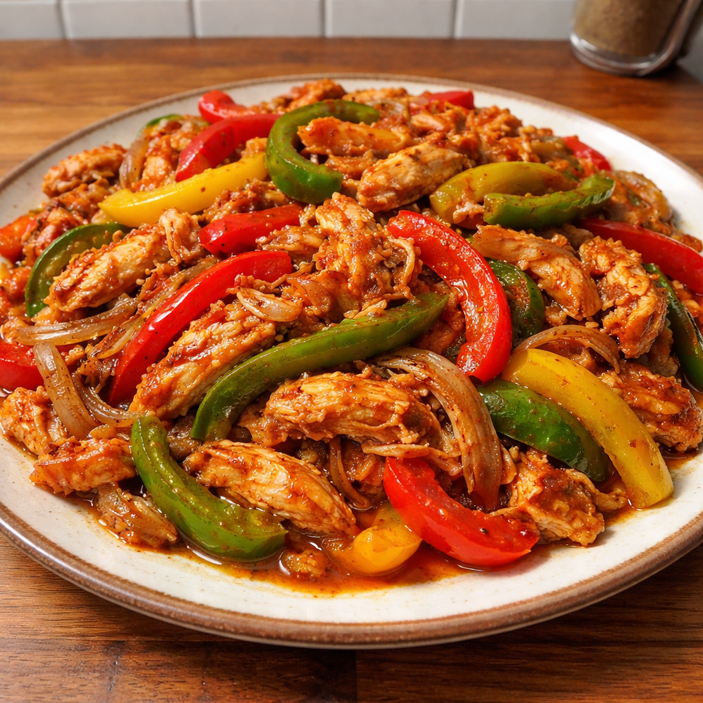 Easy Crockpot Chicken Fajitas