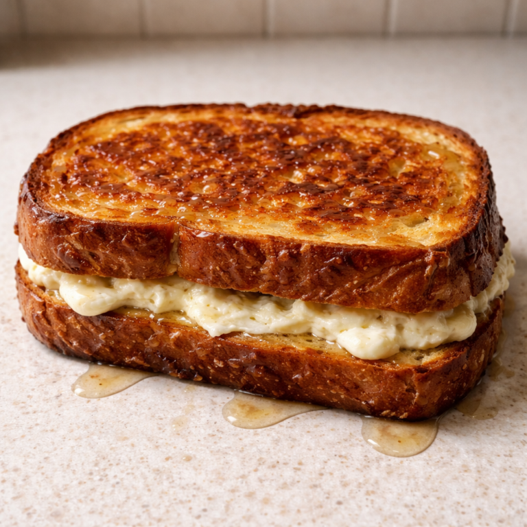 goat cheese grilled cheese sandwich with honey bliss melted cheese golden toasted bread gooey cheese filling