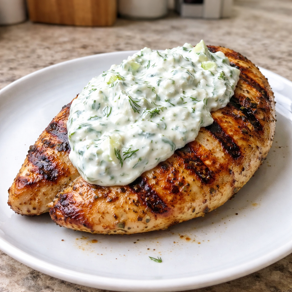 greek chicken with tzatziki grilled chicken with refreshing tzatziki sauce traditional greek recipe easy weeknight dinner family favorite