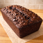chocolate espresso banana bread loaf fresh baked with coffee and banana flavors