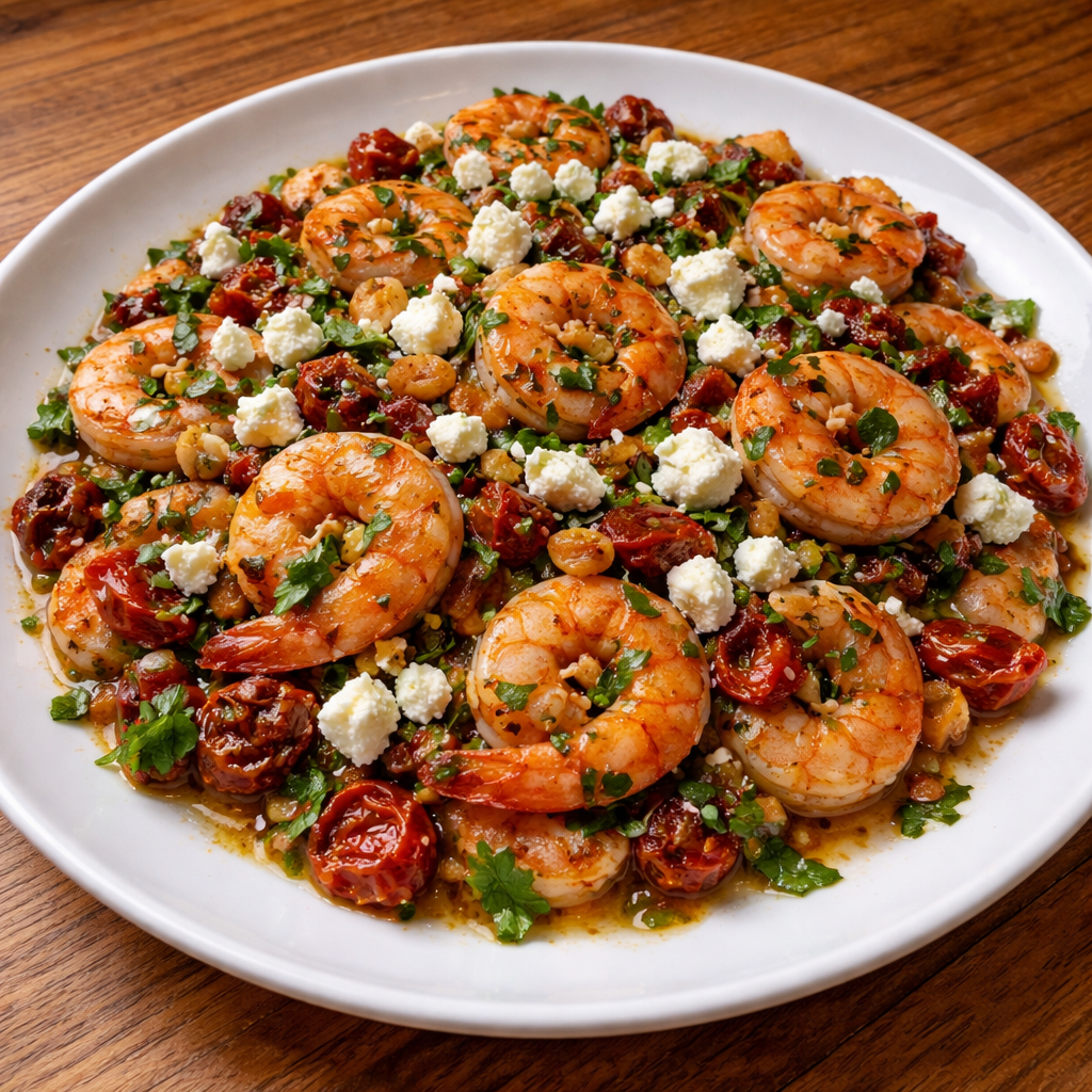 mediterranean shrimp and feta dish delicious seafood recipe