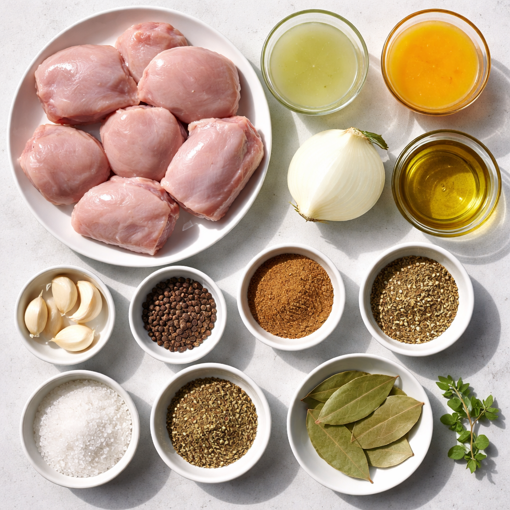 The Best Cuban Chicken ingredients photo