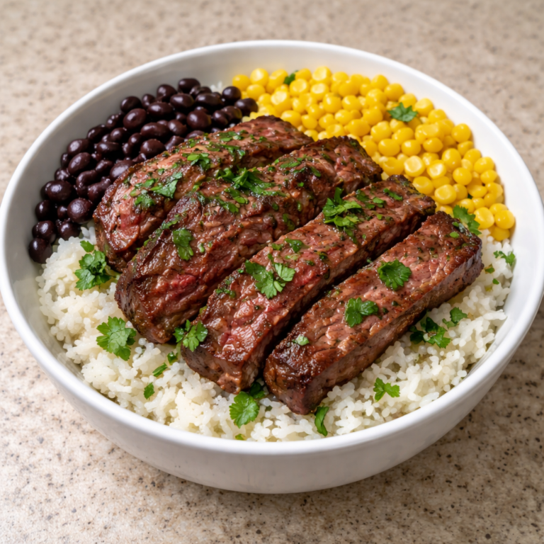 Cilantro Lime Steak and Rice Bowls featured photo