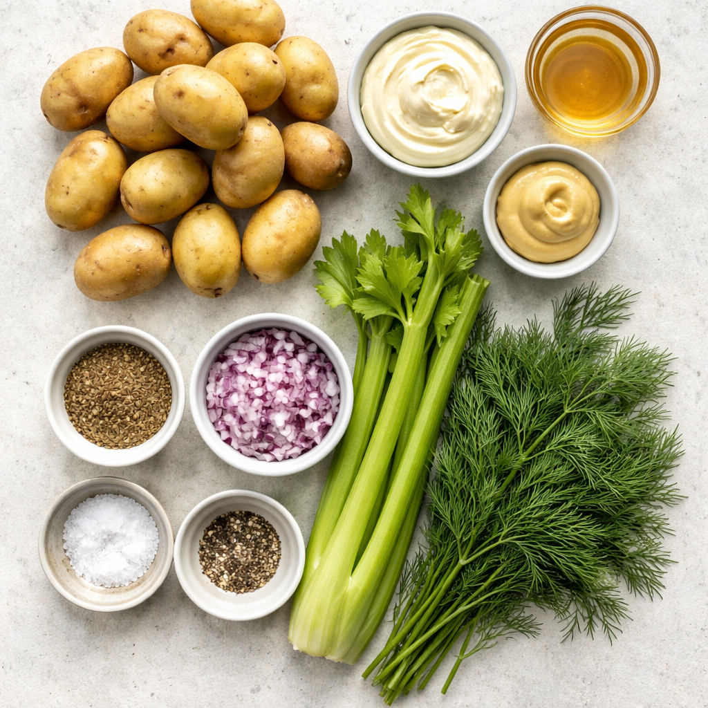 Zesty Potato Salad ingredients photo