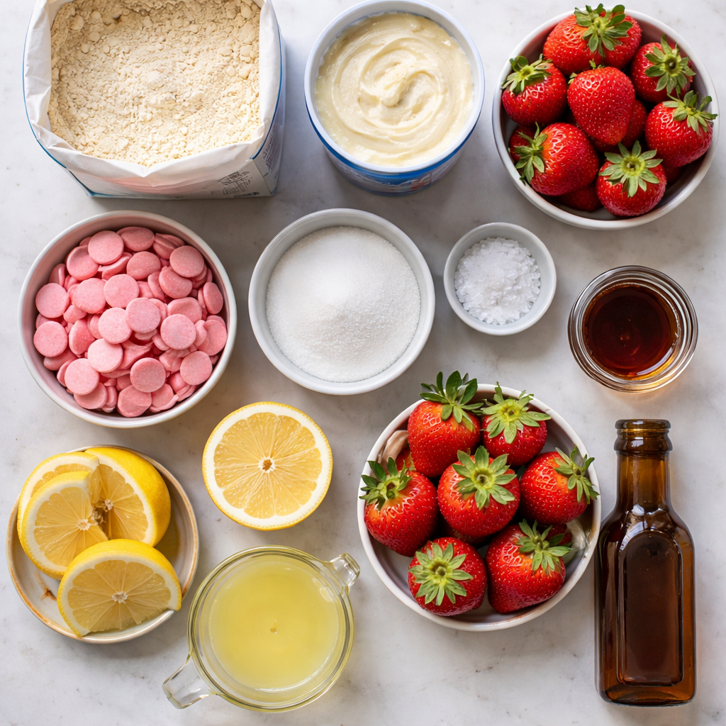 Strawberry Shortcake Truffles ingredients photo