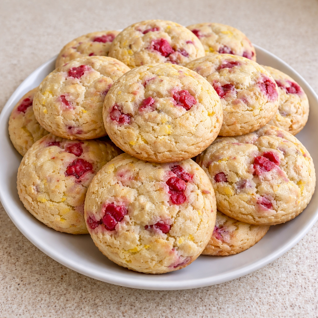 Lemon Raspberry Cookies Easy Chewy Treats for Summer Entertaining featured photo