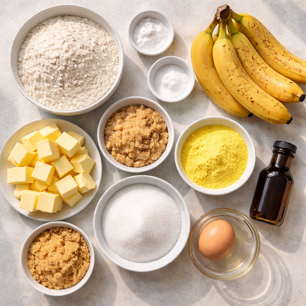 Southern Banana Pudding Cookies ingredients photo