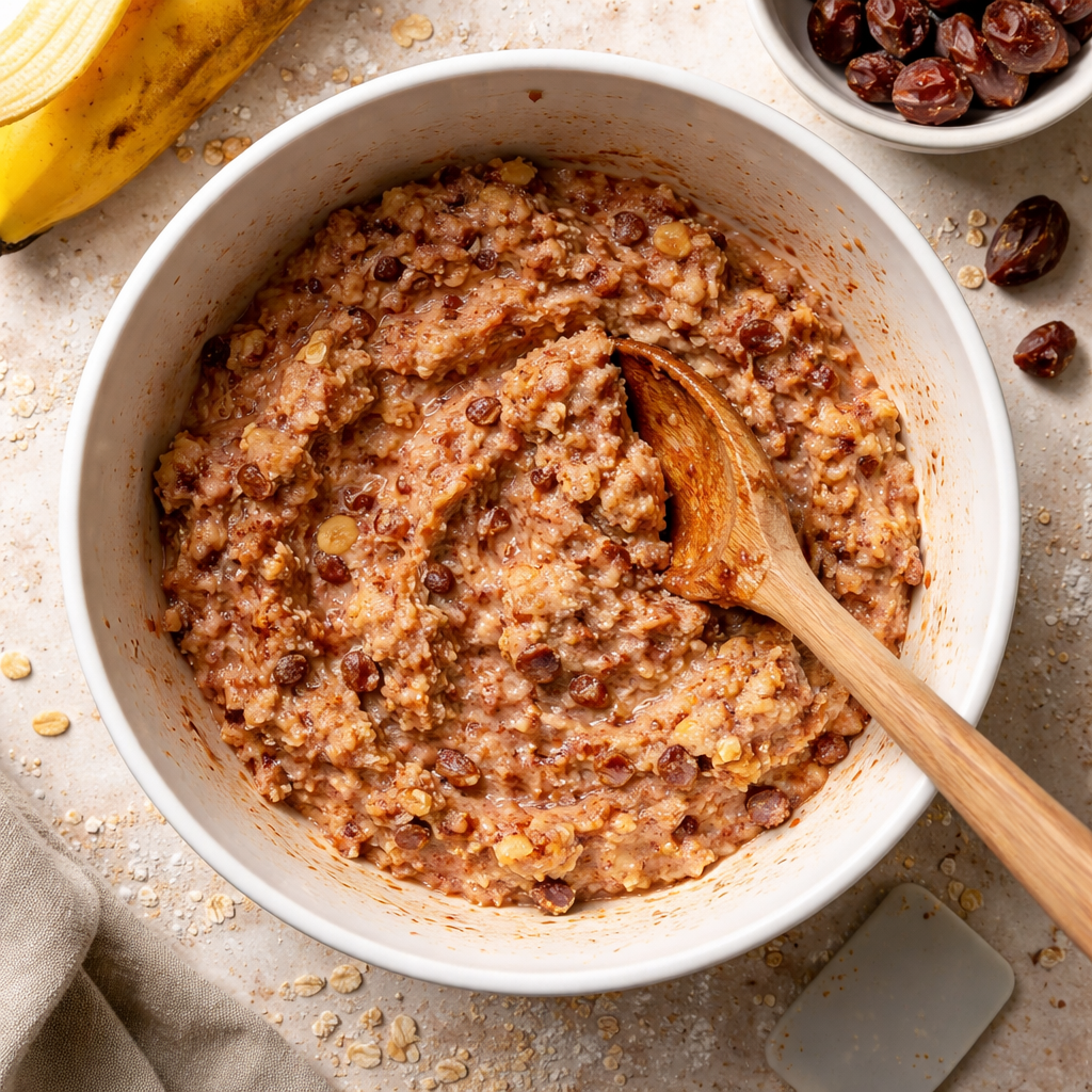 Strawberry Cashew Oat Bars preparation photo