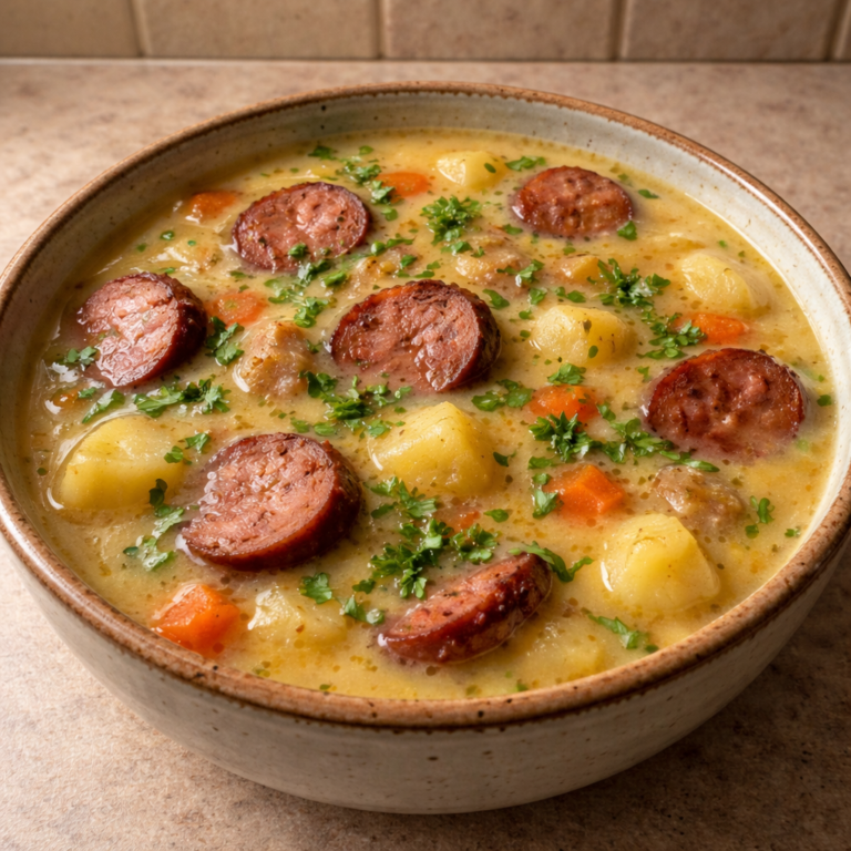 Classic German Potato Soup with Sausage featured photo