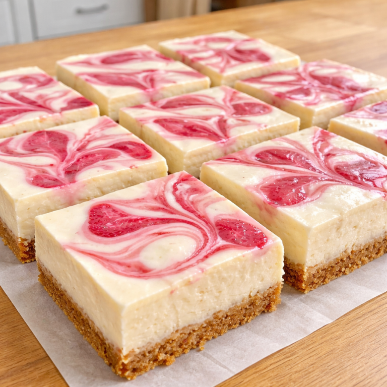 Creamy Strawberry Cheesecake Bars Easy No Bake Dessert Recipe featured photo
