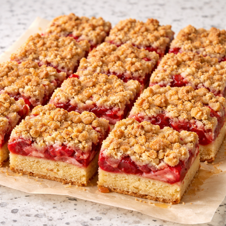 Strawberry Shortcake Streusel Bars Perfect Summer Dessert featured photo