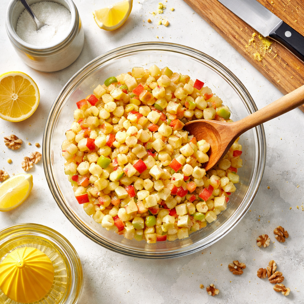 Apple Salad preparation photo