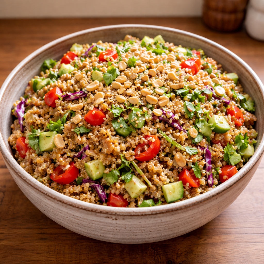 Wholesome Thai Quinoa Salad For A Fresh Flavor Packed Lunch featured photo