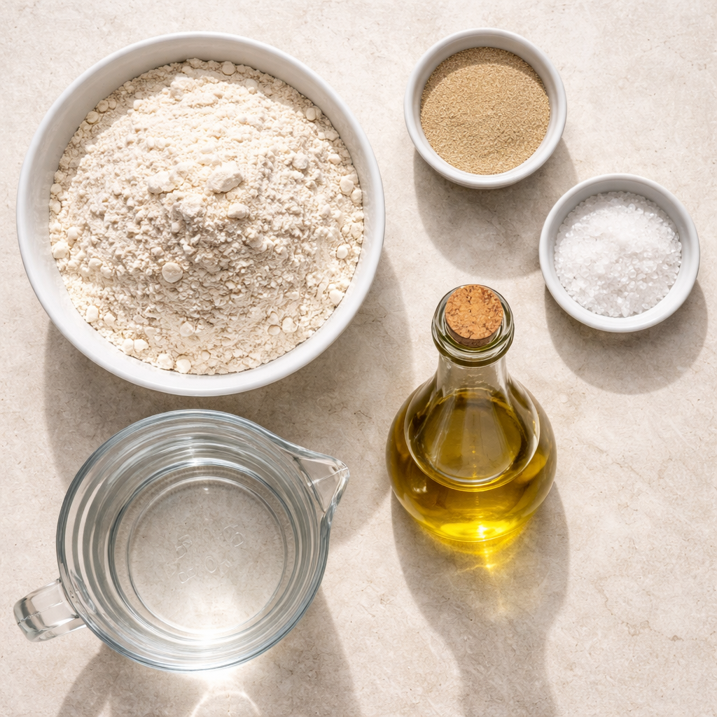 Homemade Ciabatta Bread Recipe for the Best Crunchy Italian Delight ingredients photo