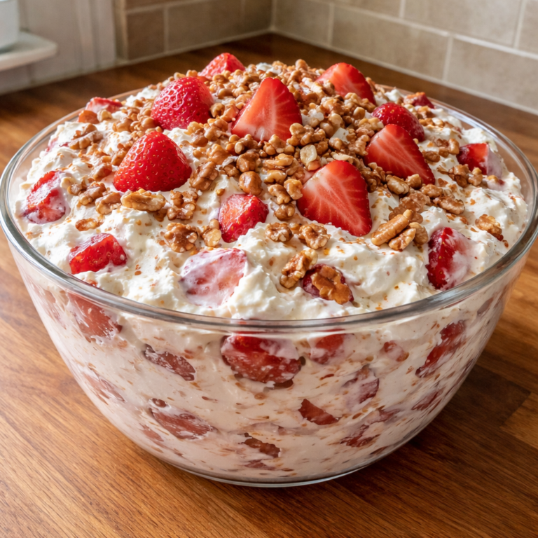 Fresh Berry Delights Strawberry Crackle Salad Recipe for Summer featured photo