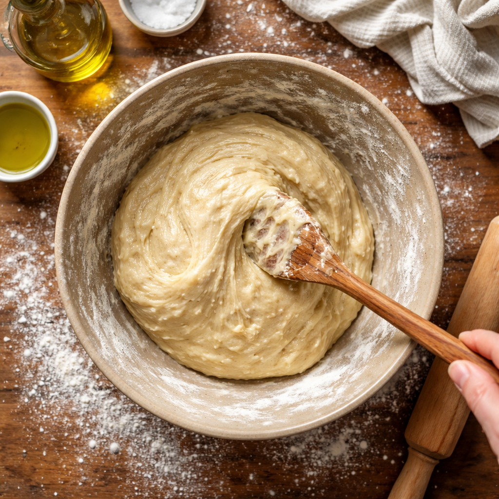 Bake Easy Italian Bread at home with a golden crust and tender crumb preparation photo