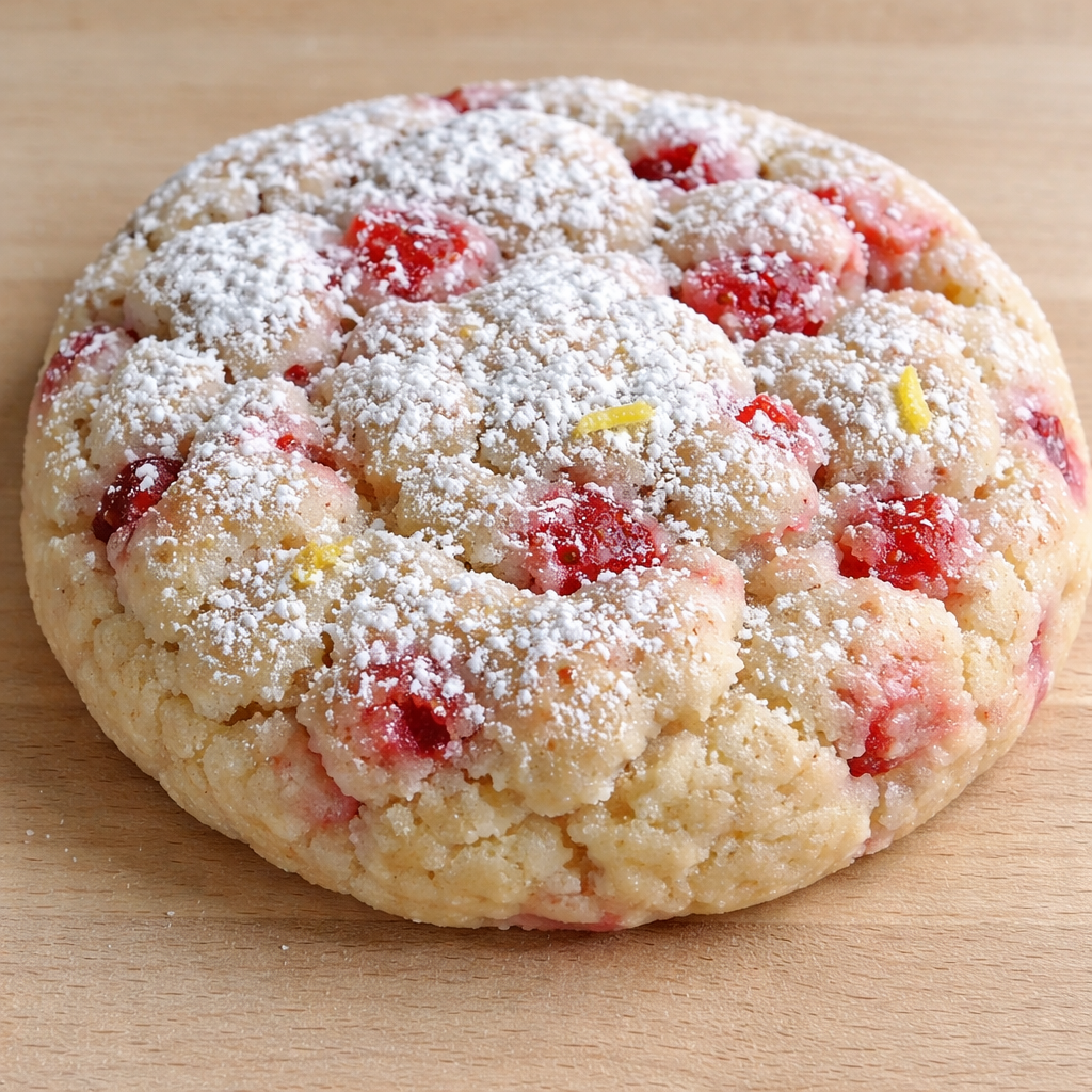 Delicious Strawberry Lemonade Cookies perfect for summer parties featured photo