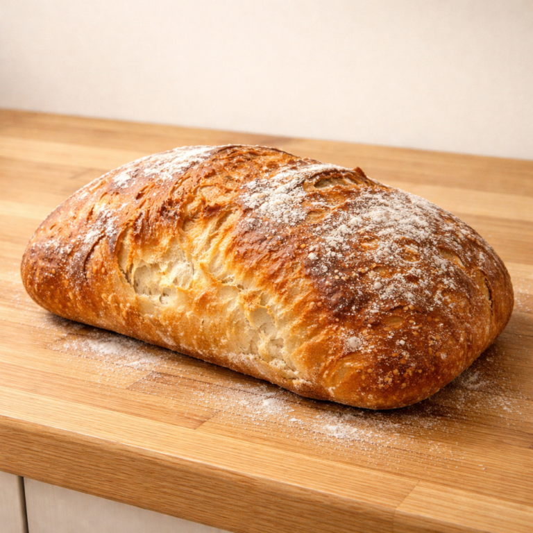 Master the art of Homemade Ciabatta Bread with a soft crumb featured photo