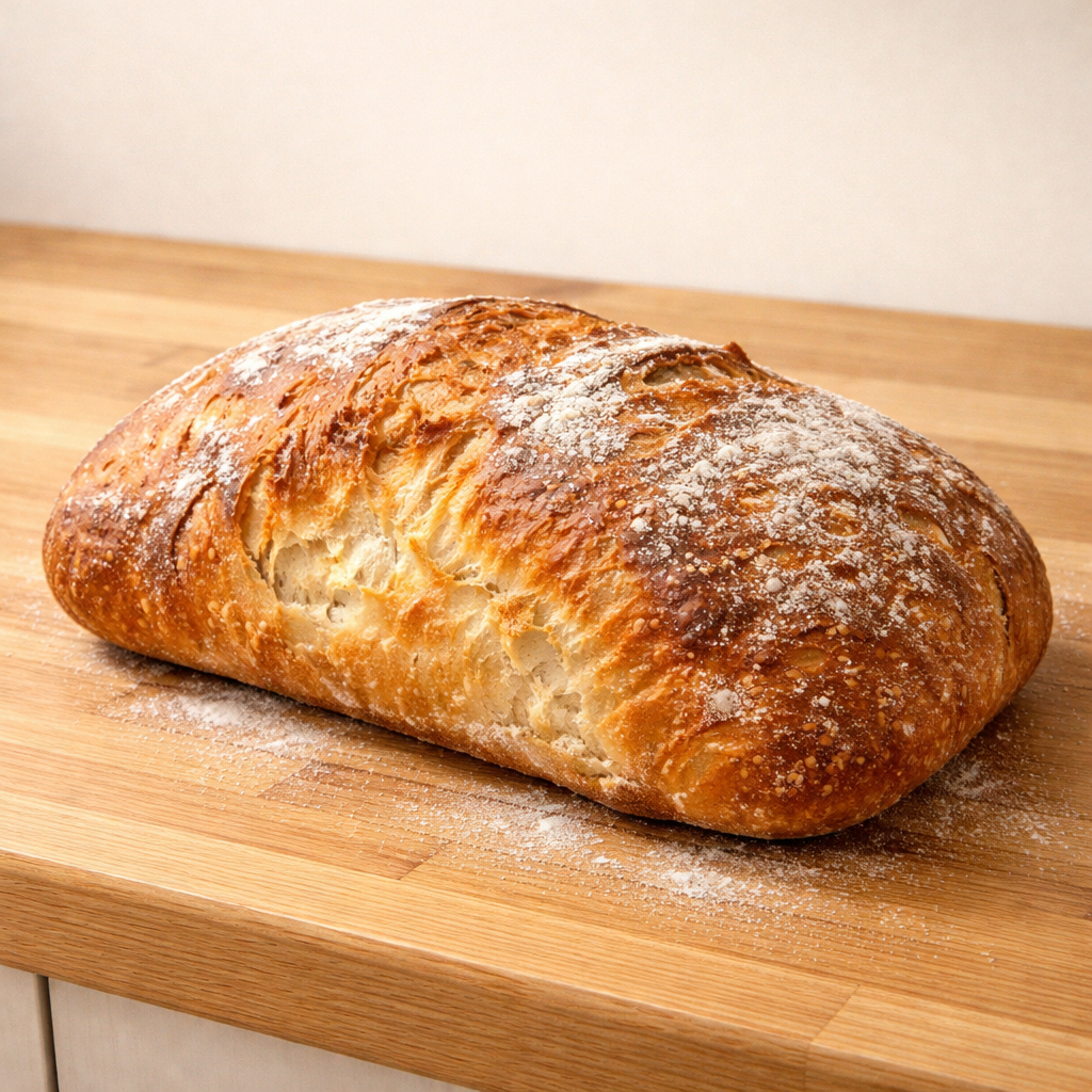 Master the art of Homemade Ciabatta Bread with a soft crumb featured photo