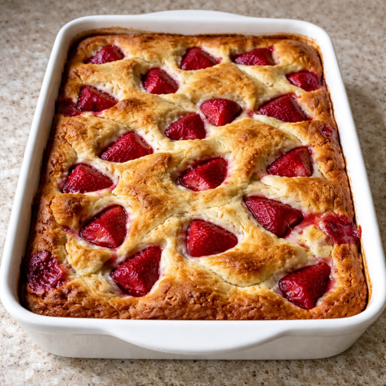 Perfect Strawberry Cream Cheese Cobbler Easy Dessert for Sharing featured photo