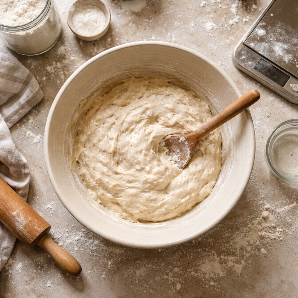 Bake Easy Artisan French Baguette at Home with Simple Steps preparation photo