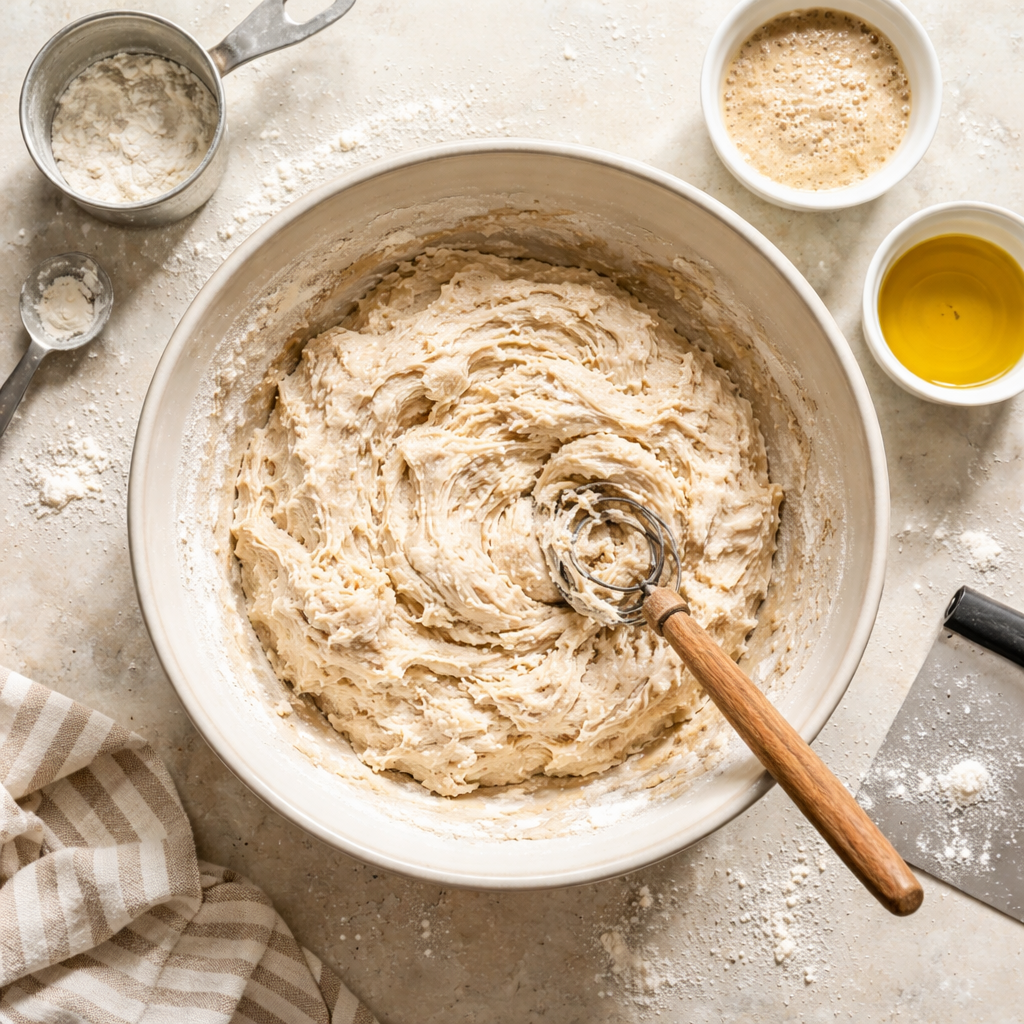 Easy Italian Bread Recipe 5 Steps to Crispy Perfection preparation photo