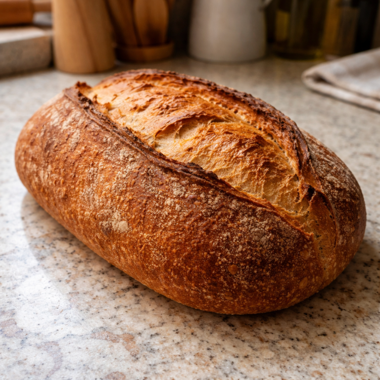 Easy Crusty Homemade Italian Bread Bakery Style Loaf Step by Step featured photo