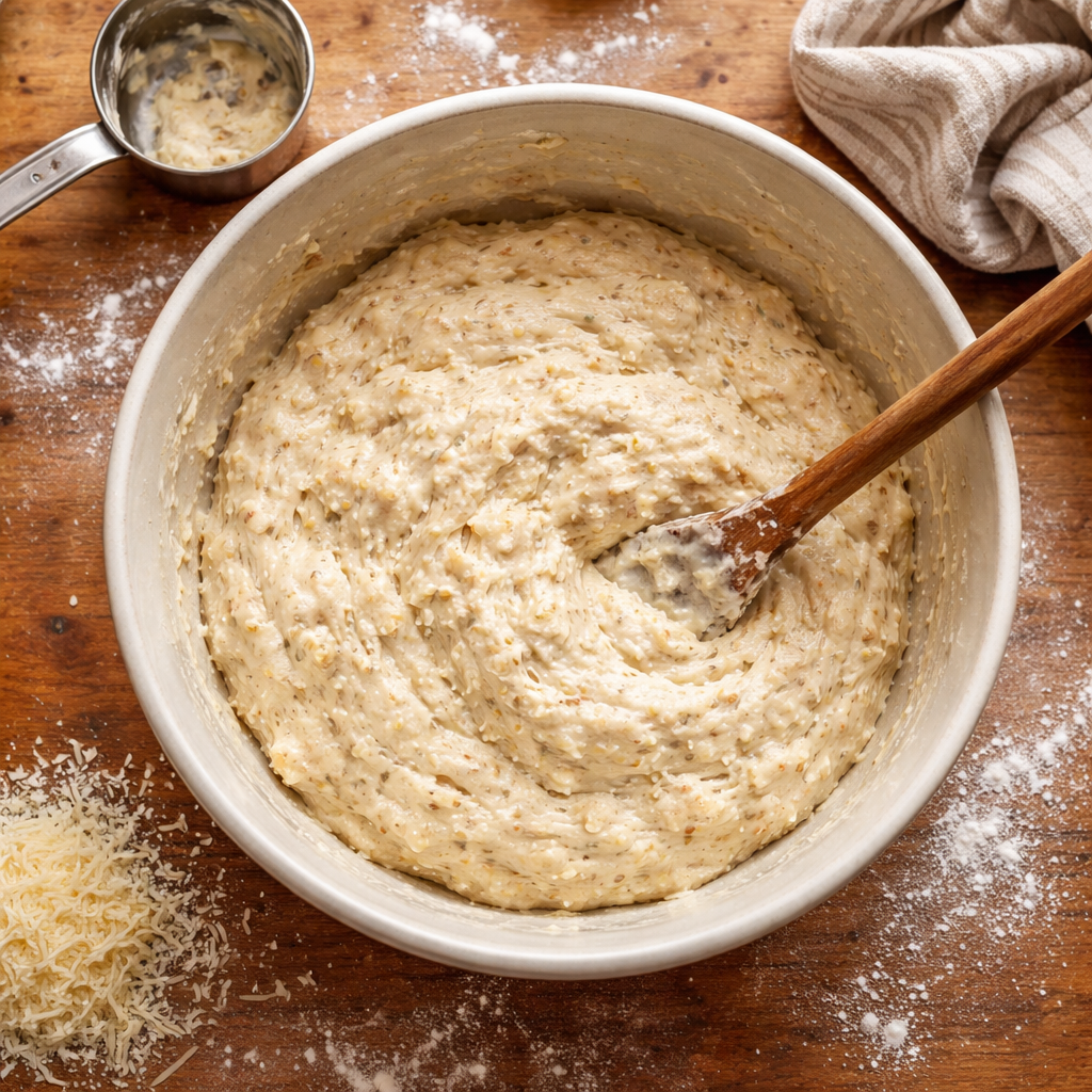 Quick Garlic Parmesan Focaccia for Weeknight Dinners preparation photo