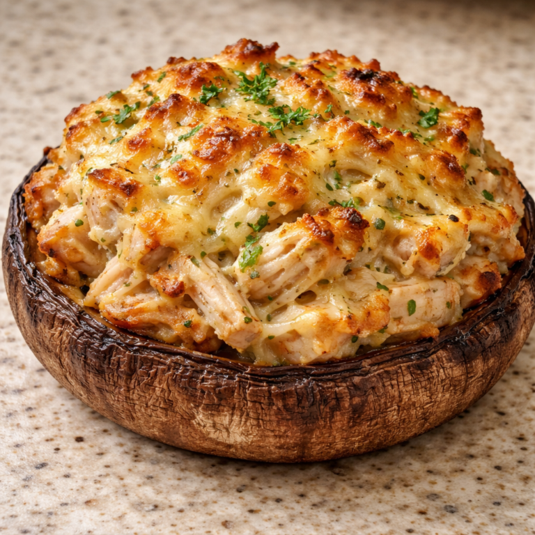 Crab Stuffed Portobello Mushrooms Recipe for Elegant Appetizers featured photo
