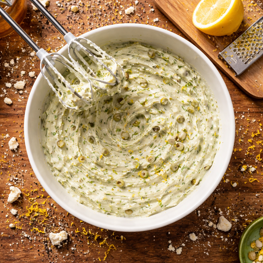 Olive Lovers’ Dream Dip Creamy Zesty and Simply Irresistible preparation photo