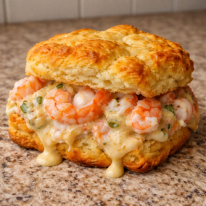 Shrimp Crab Biscuit Melts A Crowd Pleasing Appetizer Recipe featured photo