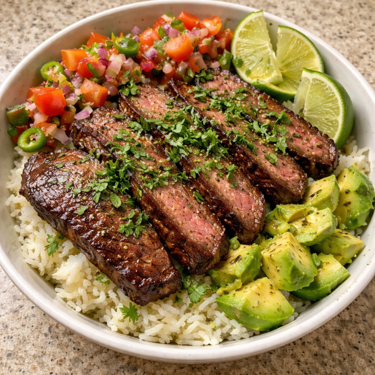 Cilantro Lime Steak and Rice Bowls Easy Weeknight Meal Prep featured photo