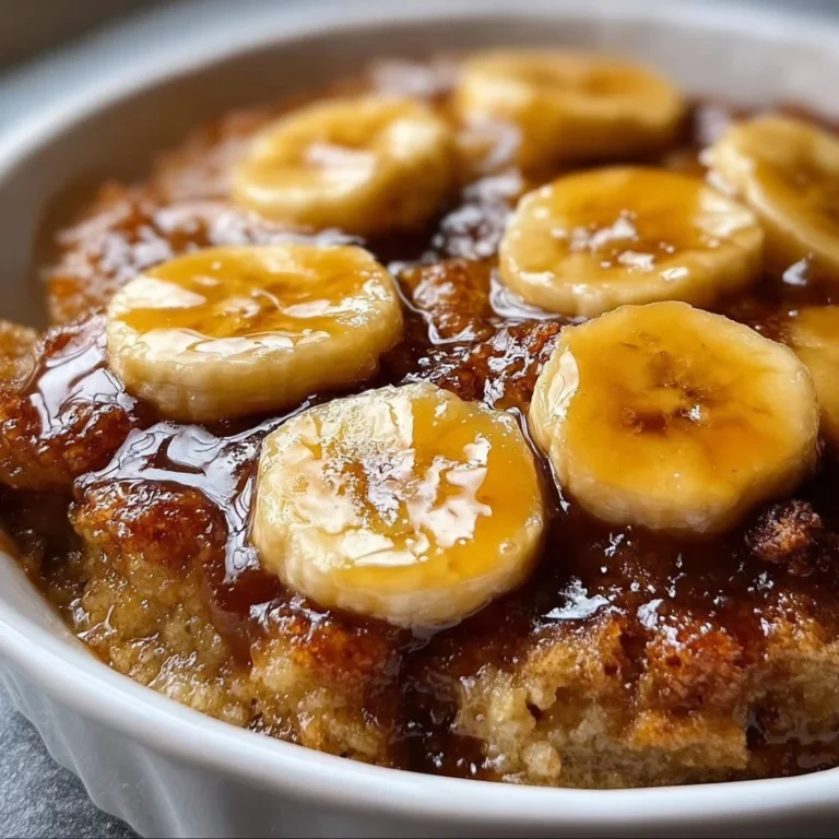 Delicious Bananas Foster Cobbler with caramelized bananas and buttery crust.
