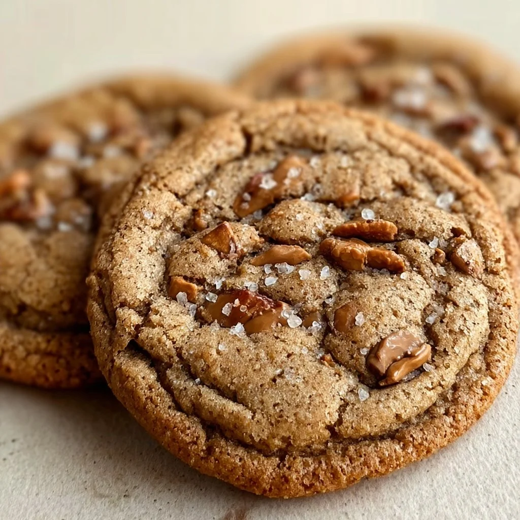 Brown Butter Coffee Toffee Cookies