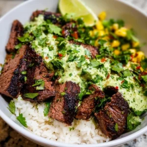 Cilantro Lime Steak and Rice Bowls - a delicious weeknight meal prep