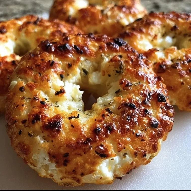 Homemade Cottage Cheese Bagels topped with seeds on a wooden board