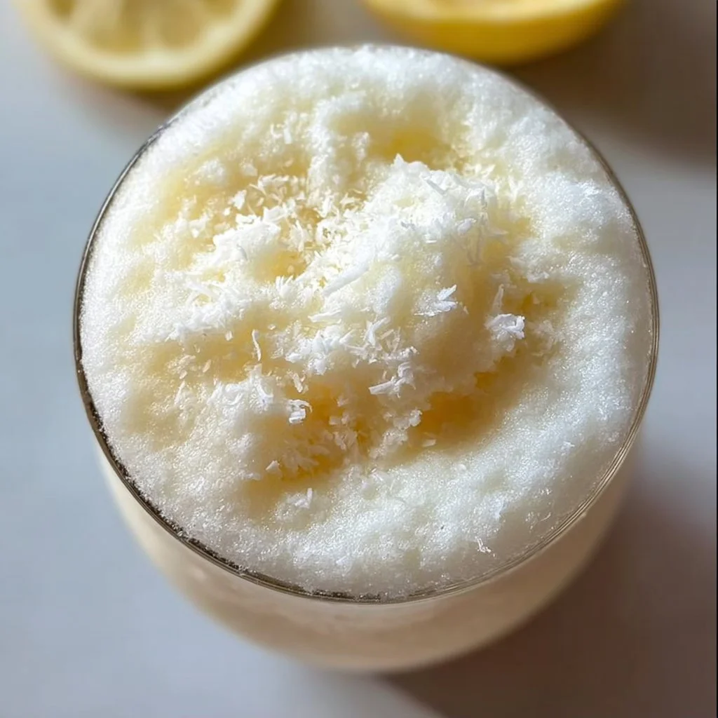 Creamy Frozen Coconut Lemonade