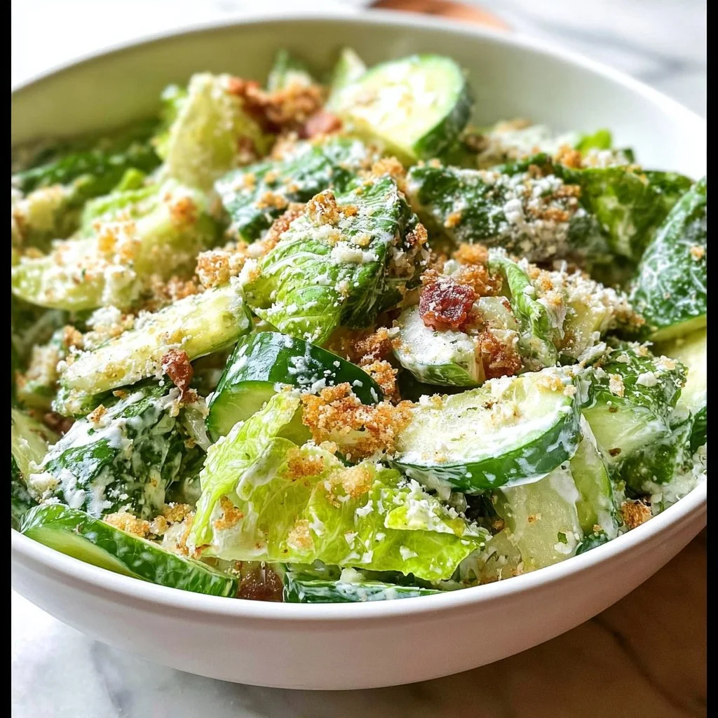 Cucumber Caesar Salad