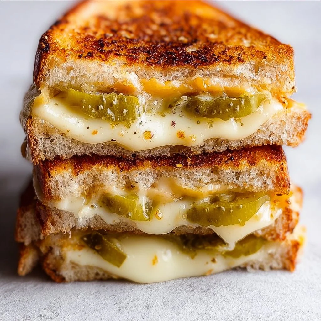Easy Dill Pickle Grilled Cheese Sandwich