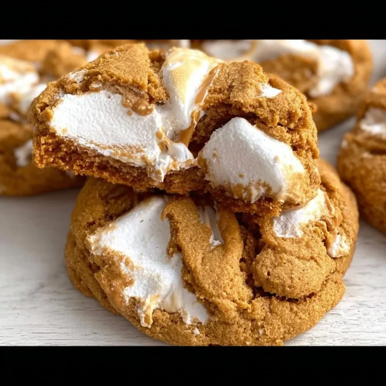 Freshly baked Fluffernutter Cookies with peanut butter and marshmallow fluff