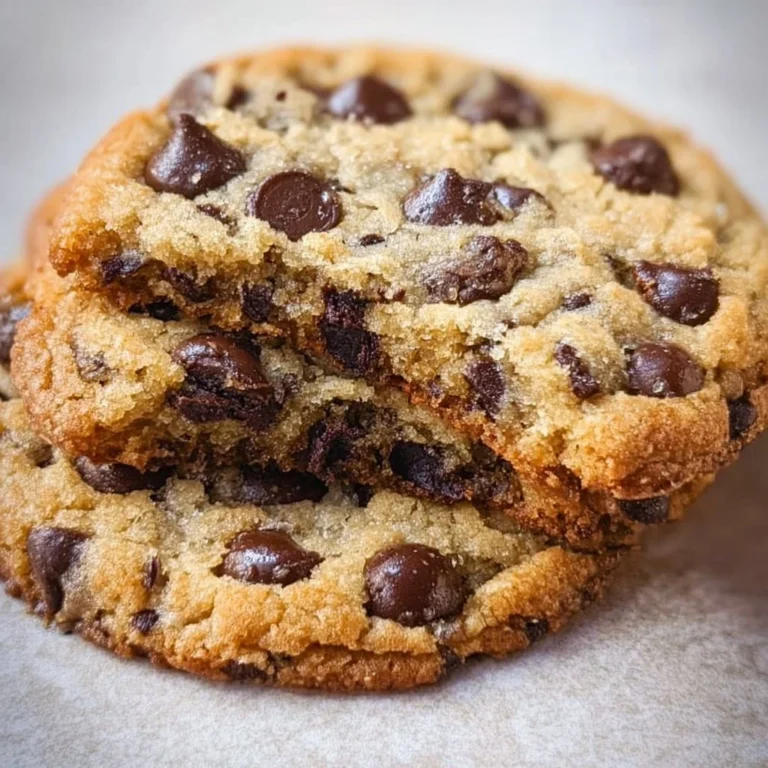 Giant Chewy Keto Chocolate Chip Cookies on a plate