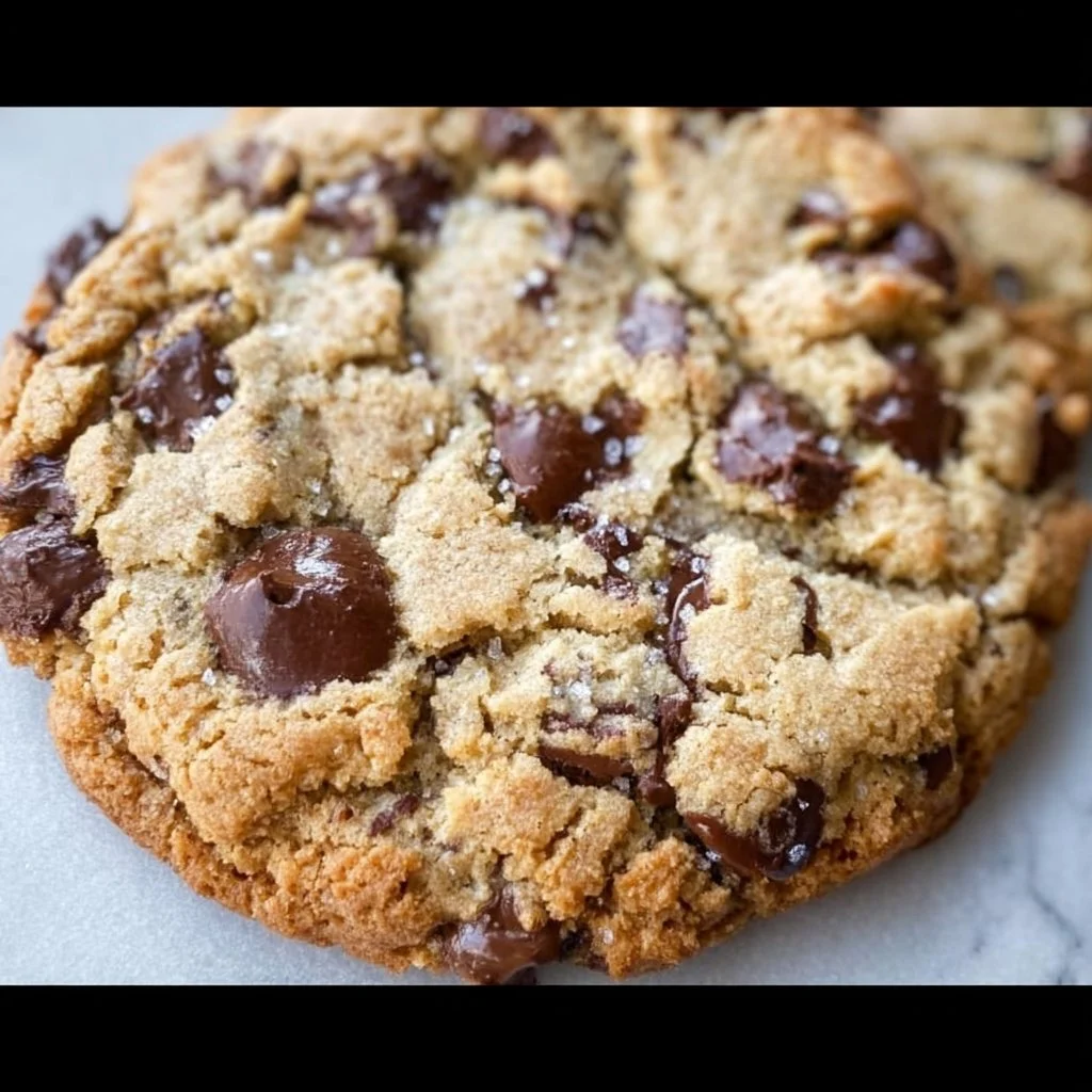 Giant Chewy Keto Chocolate Chip Cookies