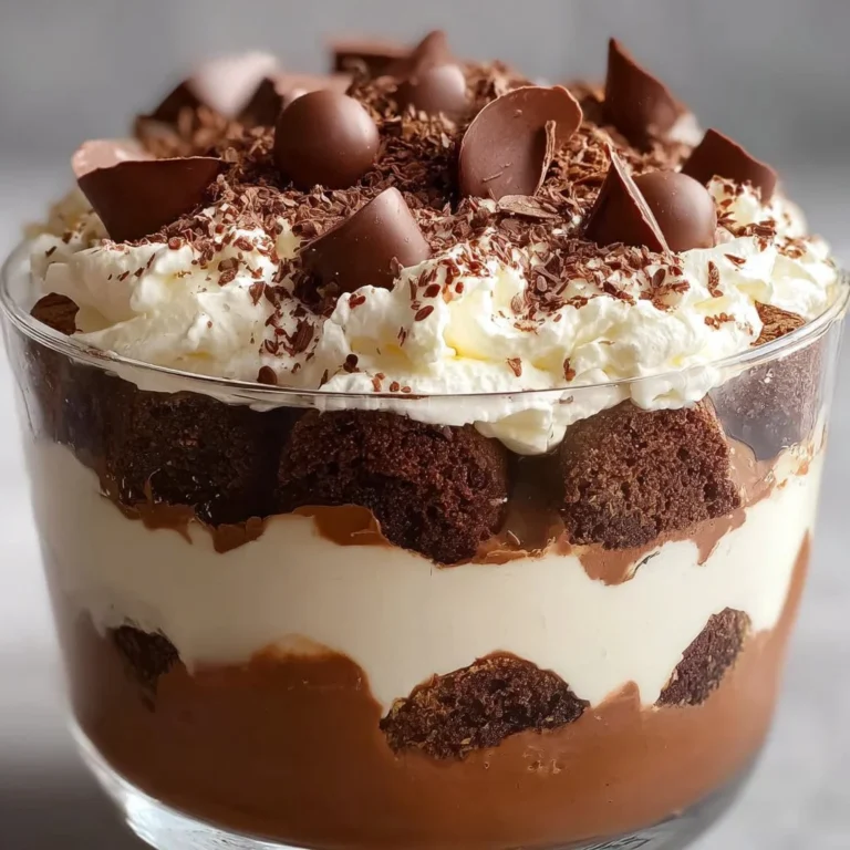 Heavenly Chocolate Cheesecake Trifle served in a glass with chocolate shavings