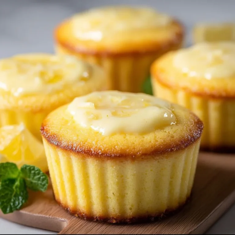 Delicious Keto Lemon Pudding Cakes topped with lemon zest and mint leaves.