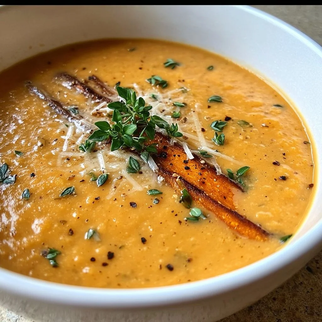 Savory Italian Sweet Potato Soup